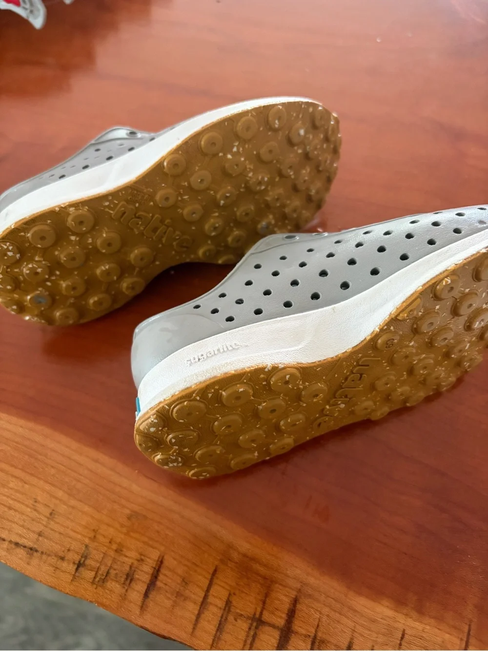 Native Gray Jefferson Slip-On Kids Shoes